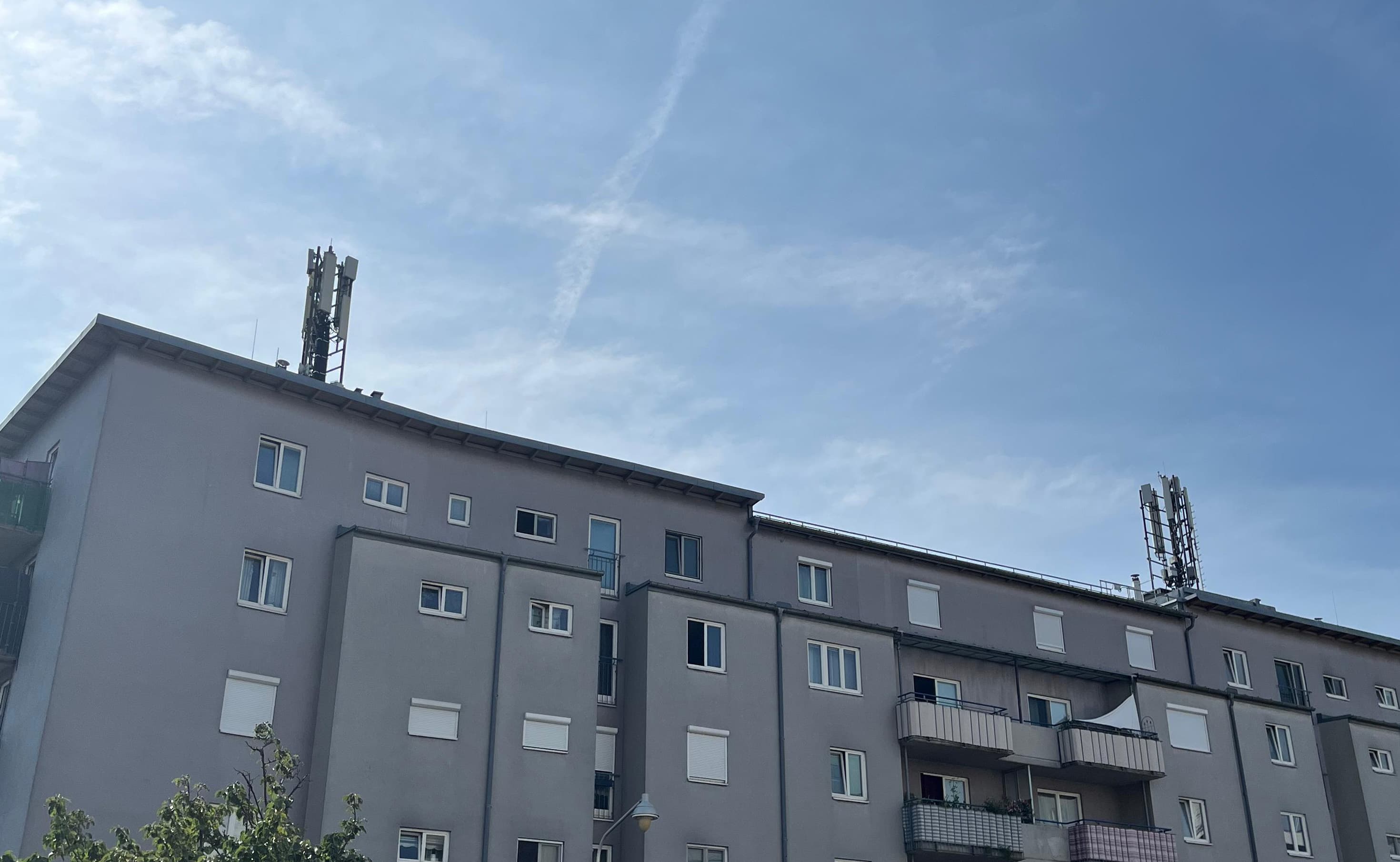 Modern apartment building